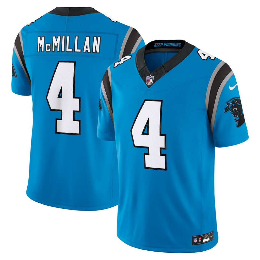 Tetairoa McMillan Carolina Panthers Alternate Vapor F.U.S.E. Stitched Limited Jersey - Blue