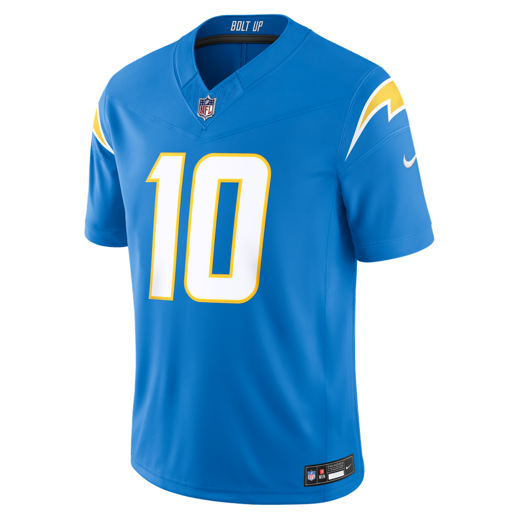 Justin Herbert Los Angeles Chargers Alternate Super Chargers Vapor F.U.S.E. Stitched Limited Jersey - Navy