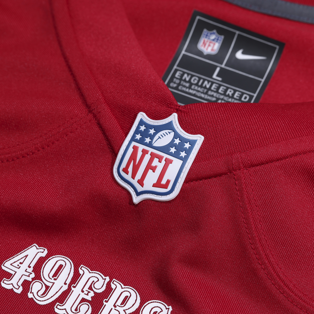Mac Jones San Francisco 49ers Game Jersey - Scarlet