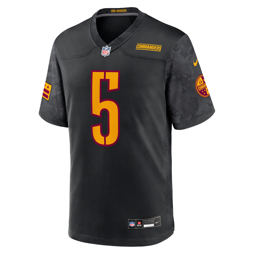Jayden Daniels Washington Commanders Alternate Game Jersey - Black