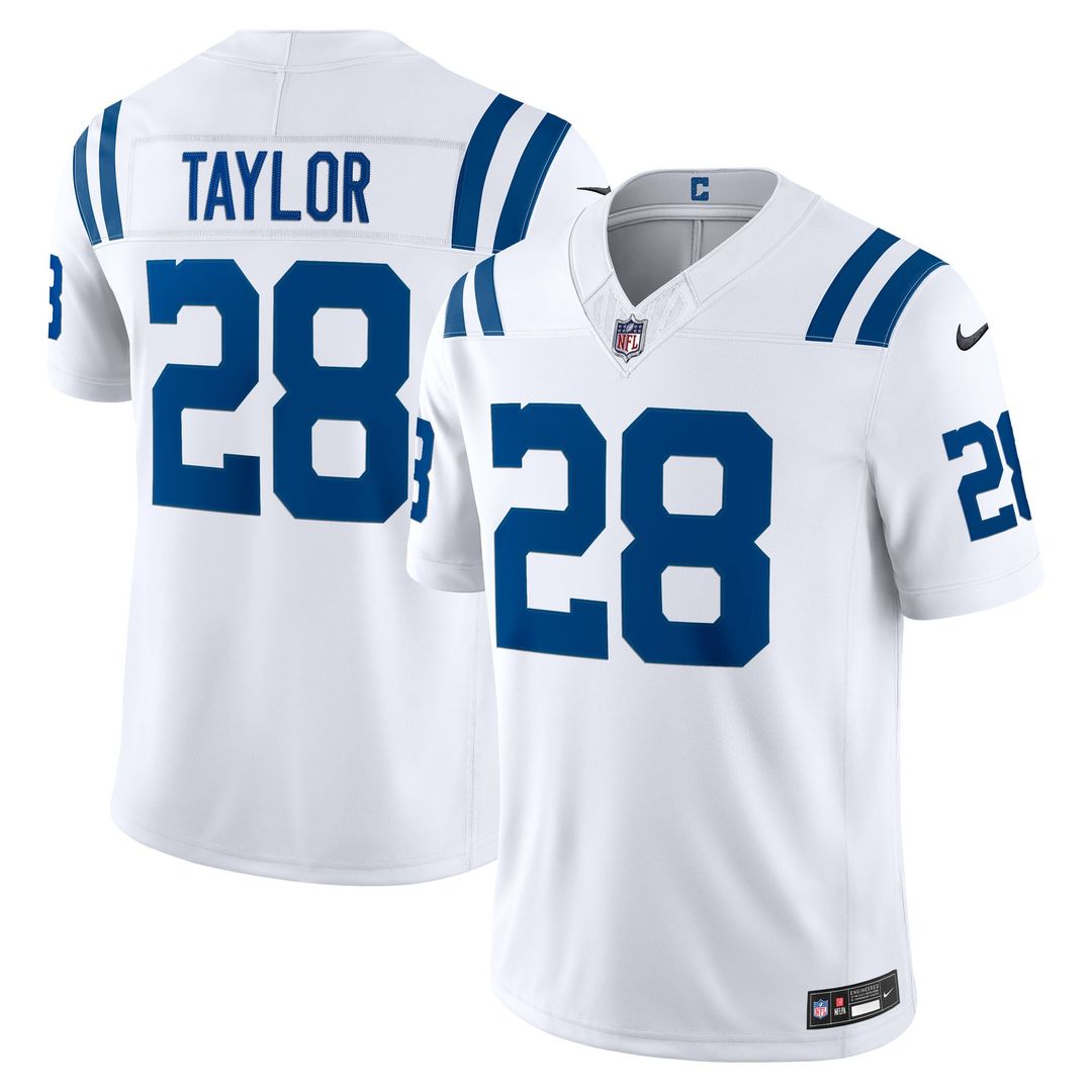 Jonathan Taylor Indianapolis Colts Vapor F.U.S.E. Stitched Limited Jersey - White