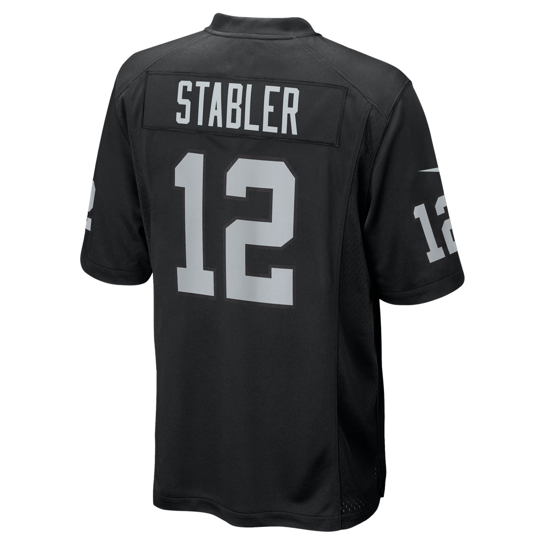Ken Stabler Las Vegas Raiders Game Jersey - Black