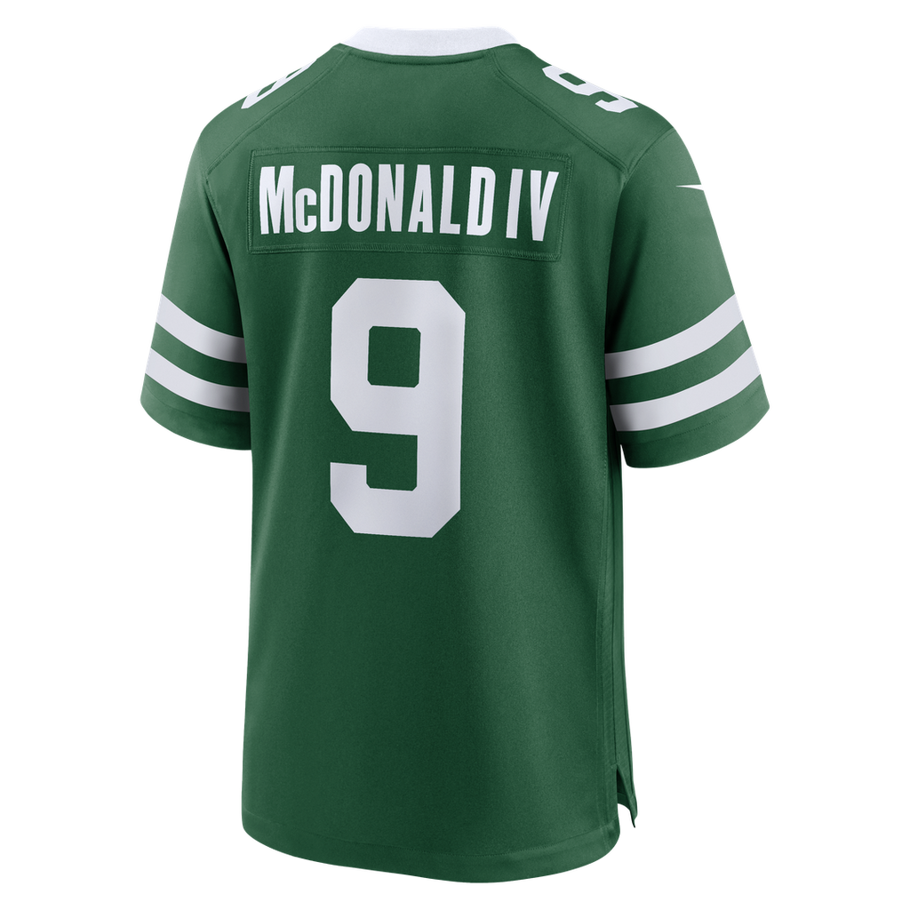 Will McDonald IV New York Jets Game Jersey - Legacy Green