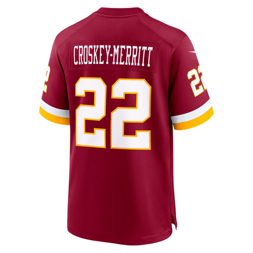 Jacory Croskey-Merritt Washington Commanders Hail Raiser Alternate Game Jersey - Black