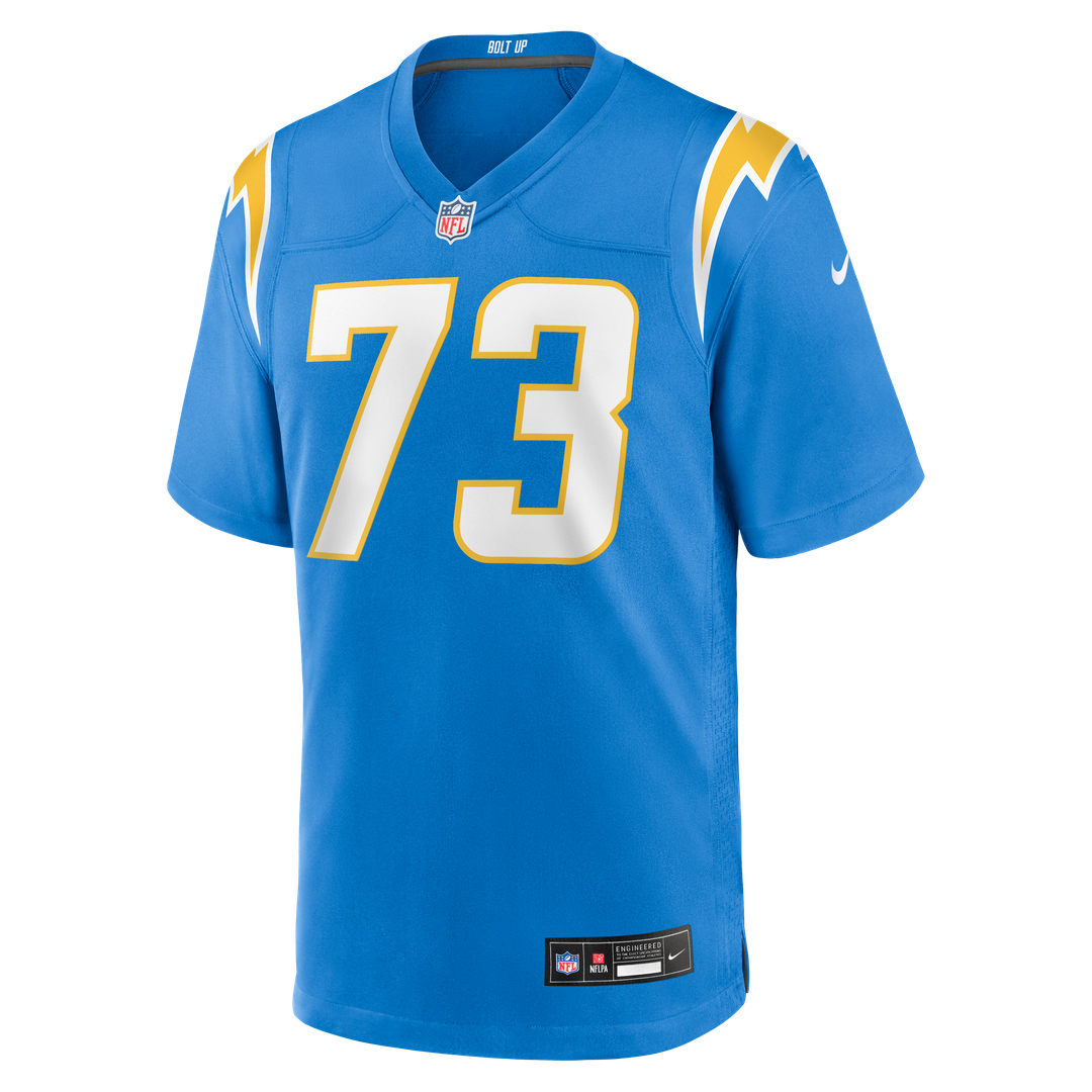 Mekhi Becton Los Angeles Chargers Game Jersey - Powder Blue