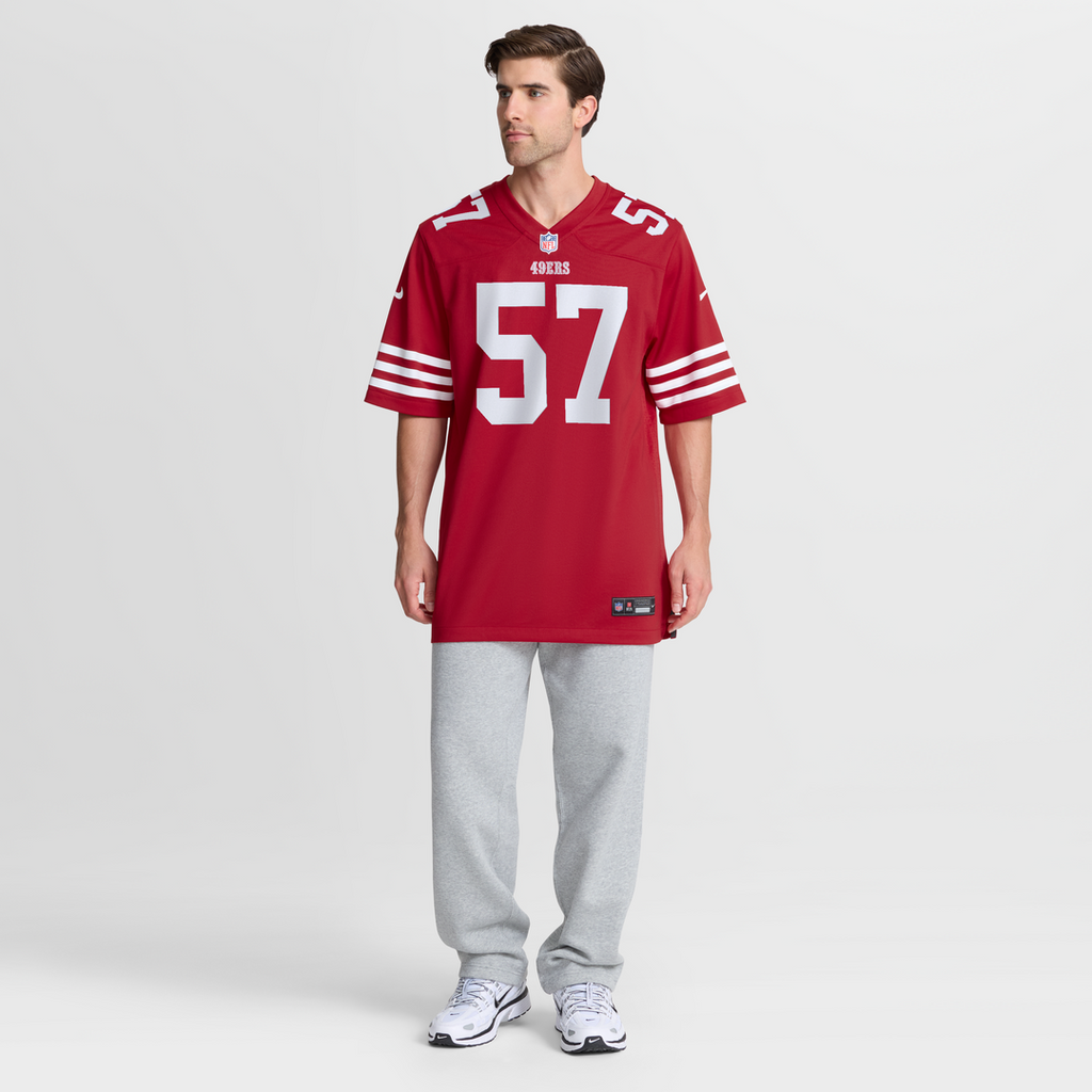 Luke Gifford San Francisco 49ers Game Jersey - Scarlet