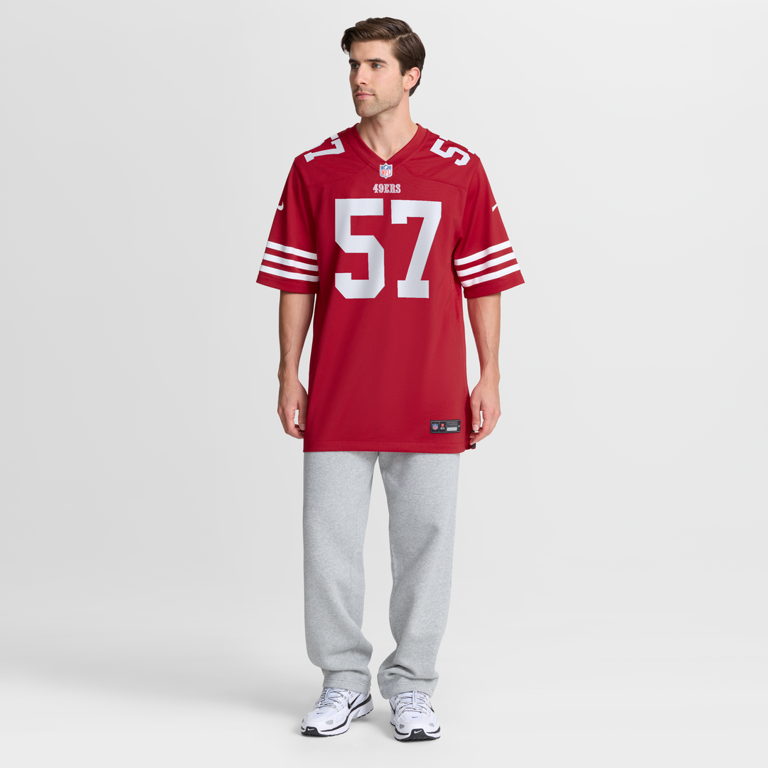 Luke Gifford San Francisco 49ers Game Jersey - Scarlet