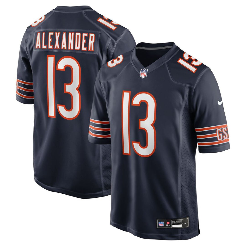 Maurice Alexander Chicago Bears Game Jersey - Navy
