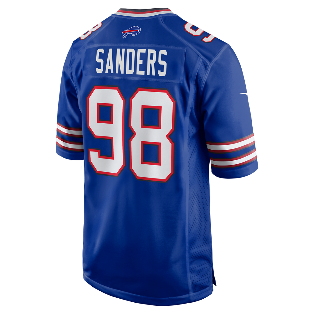 T.J. Sanders Buffalo Bills Game Jersey - Royal Blue