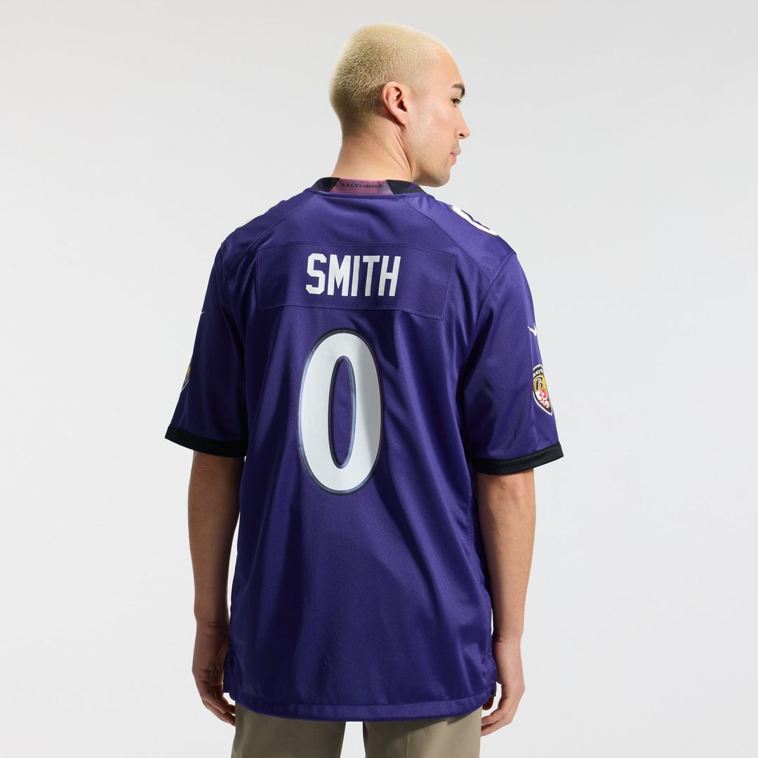 Roquan Smith Baltimore Ravens Game Jersey - Purple