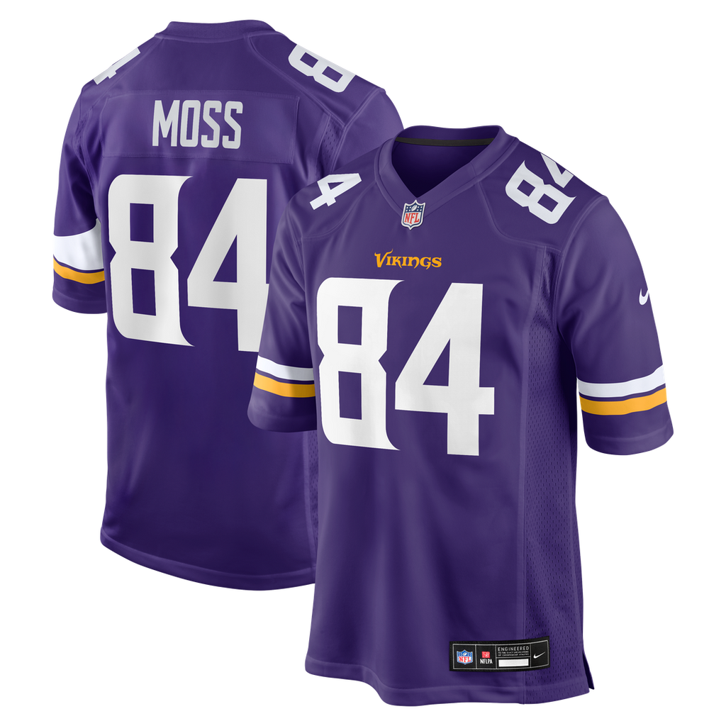 Randy Moss Minnesota Vikings Game Jersey - Purple