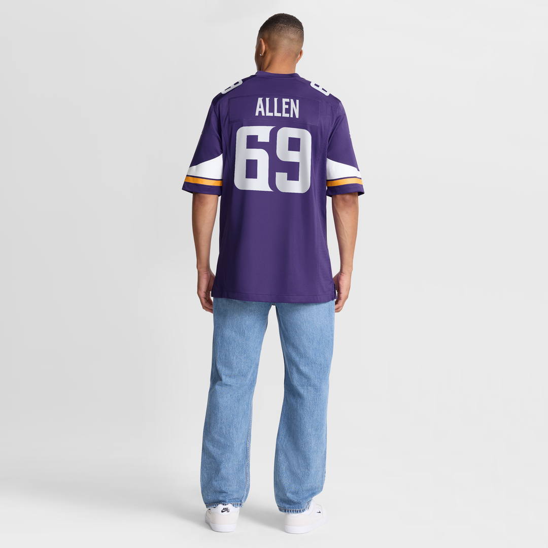 Jared Allen Minnesota Vikings Game Jersey - Purple