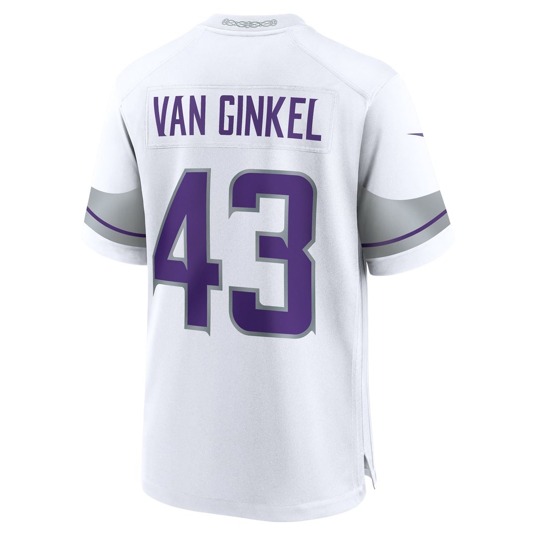 Andrew Van Ginkel Minnesota Vikings Game Jersey - Purple