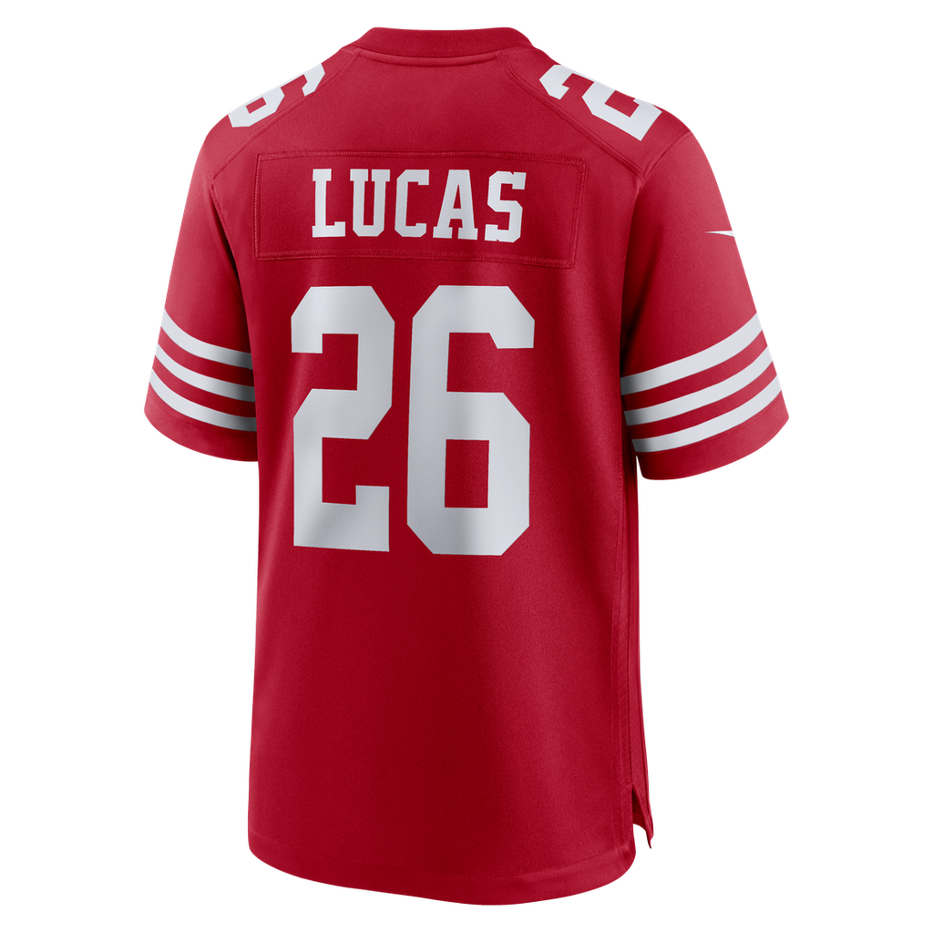Chase Lucas San Francisco 49ers Game Jersey - Scarlet