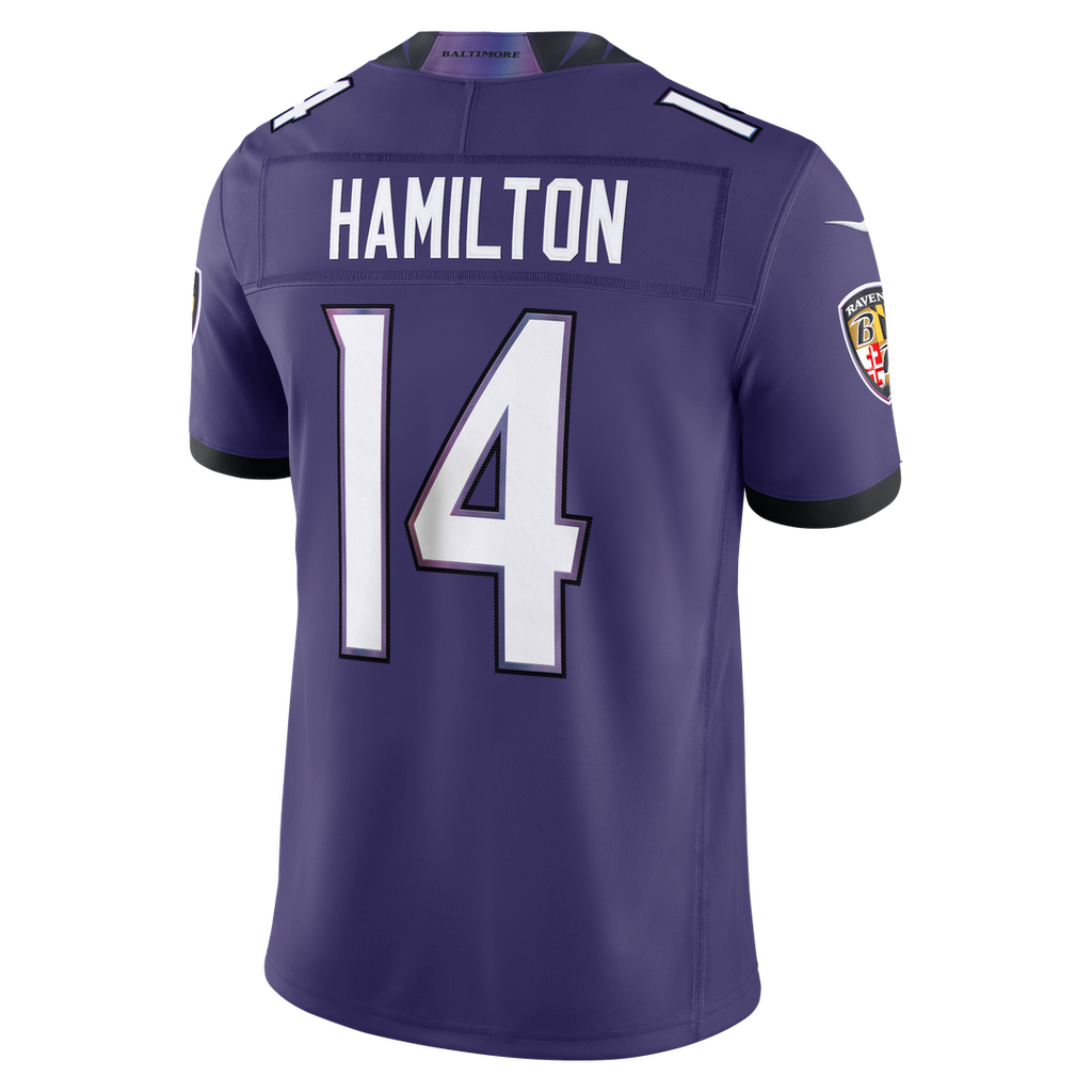 Kyle Hamilton Baltimore Ravens Alternate Vapor F.U.S.E. Stitched Limited Jersey - Black