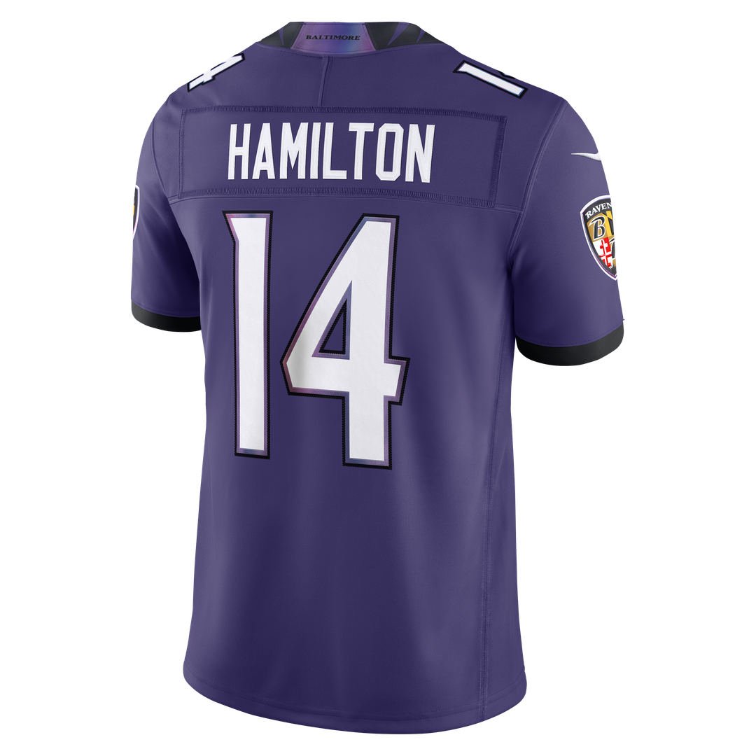 Kyle Hamilton Baltimore Ravens Alternate Vapor F.U.S.E. Stitched Limited Jersey - Black