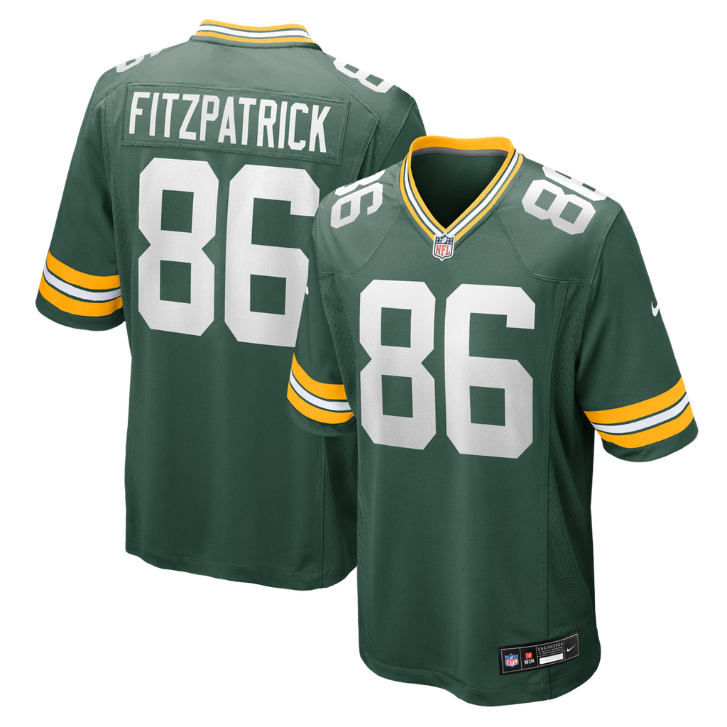 John FitzPatrick Green Bay Packers Game Jersey - Green