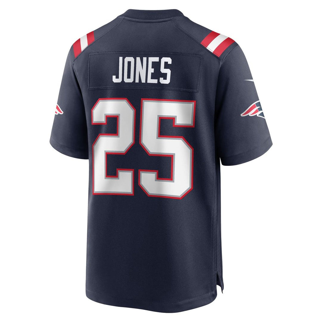 Marcus Jones New England Patriots Game Jersey - Navy