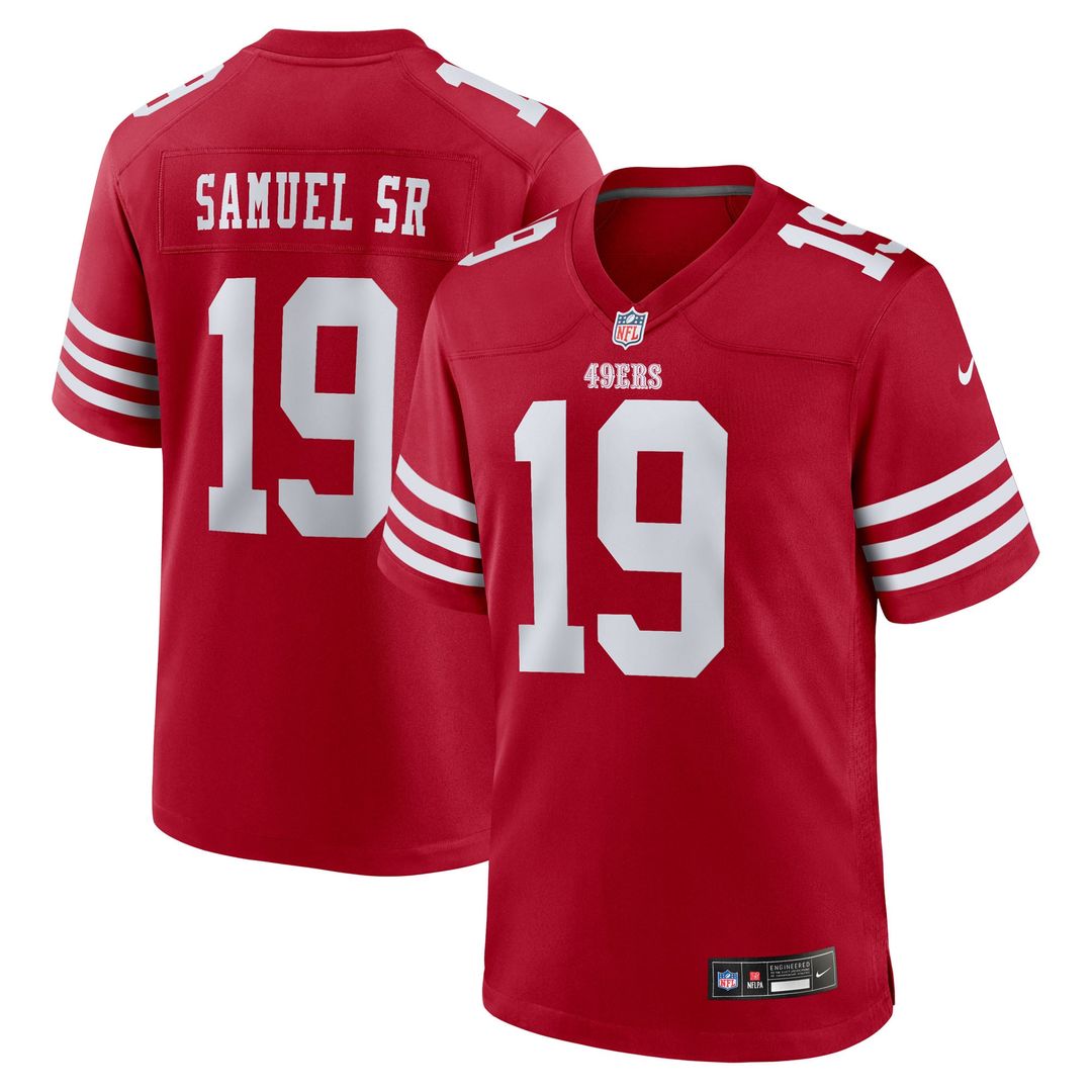 Deebo Samuel Sr San Francisco 49ers Game Jersey - Scarlet