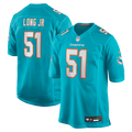 David Long Jr. Miami Dolphins Game Jersey - Aqua