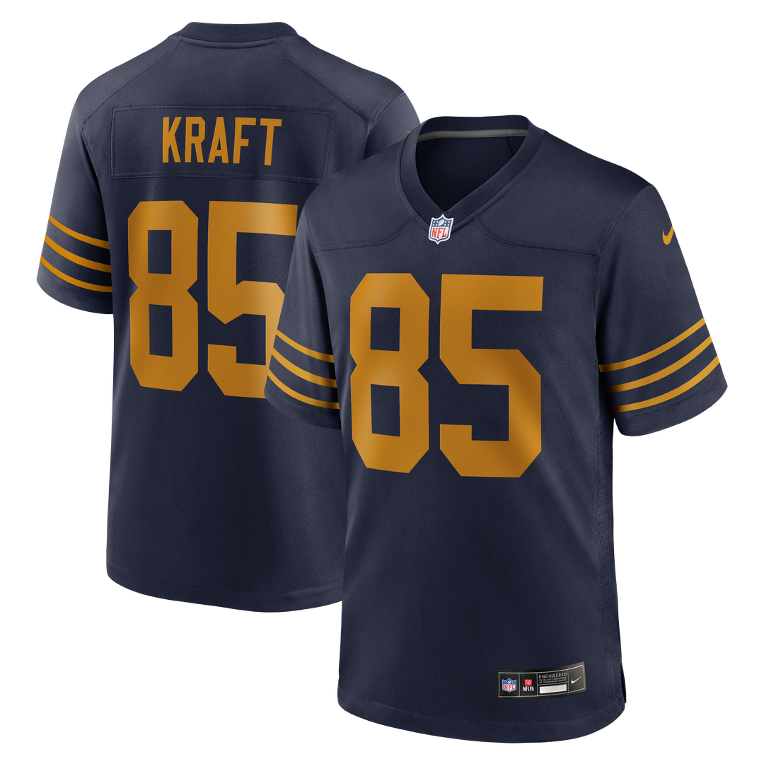 Tucker Kraft Green Bay Packers Alternate Game Jersey - Navy