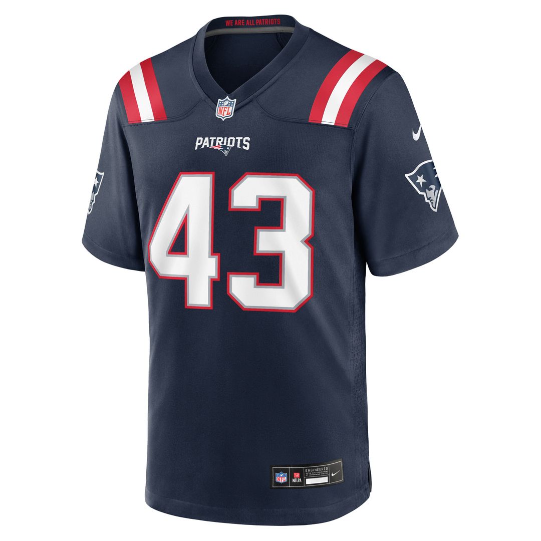 Bradyn Swinson New England Patriots Game Jersey - Navy