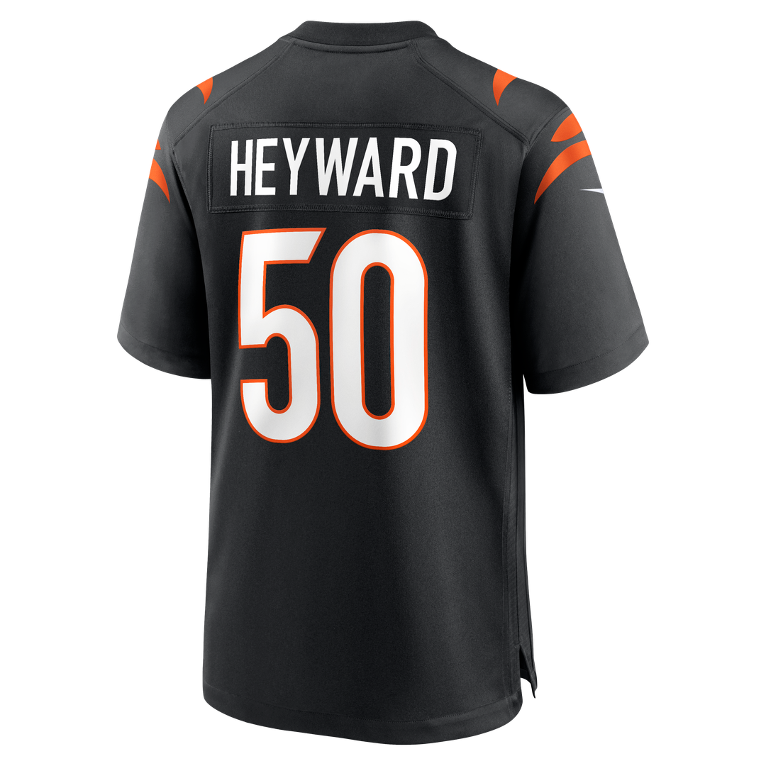 Shaka Heyward Cincinnati Bengals Game Jersey - Black