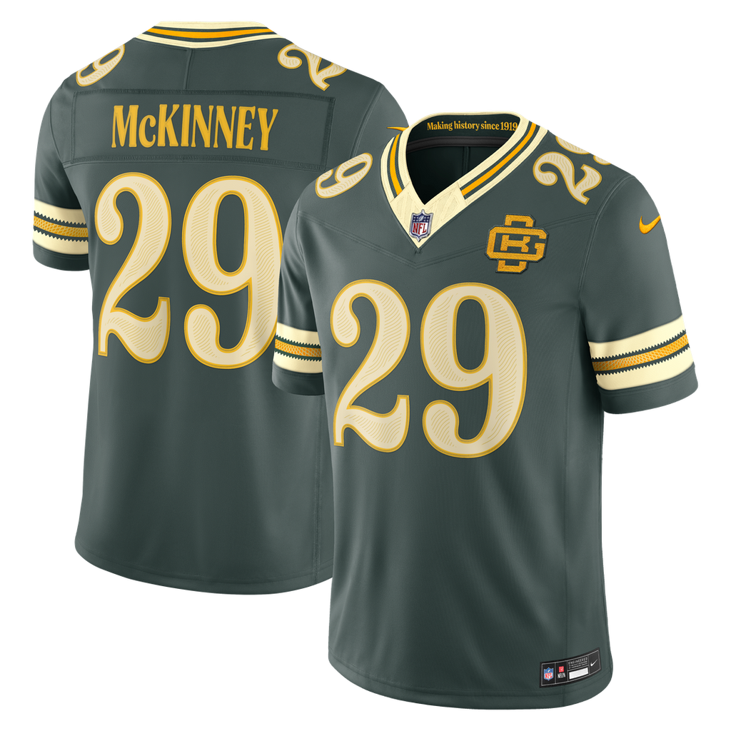 Xavier McKinney Green Bay Packers 2026 Rivalries Collection Stitched Limited Jersey - Green