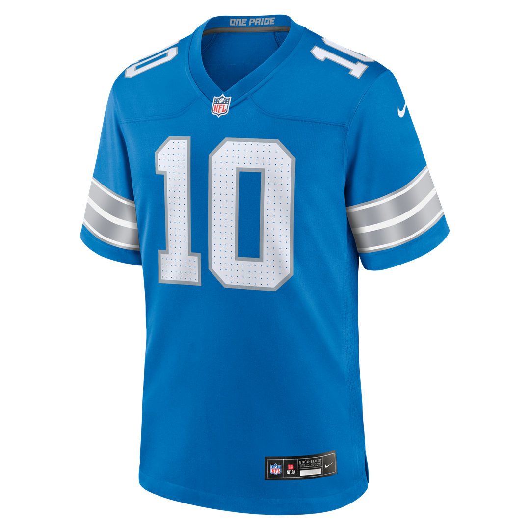 Isiah Pacheco Detroit Lions Game Jersey - Blue
