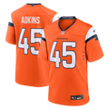 Nate Adkins Denver Broncos Game Jersey - Orange