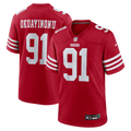 Sam Okuayinonu San Francisco 49ers Game Jersey - Scarlet