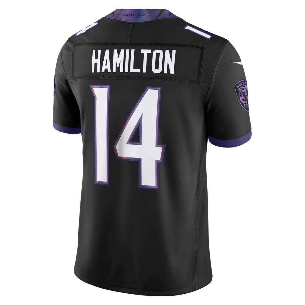 Kyle Hamilton Baltimore Ravens Alternate Vapor F.U.S.E. Stitched Limited Jersey - Black