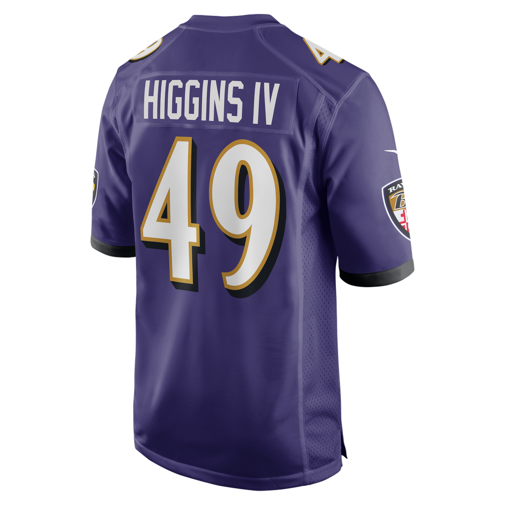 Jay Higgins IV Baltimore Ravens Game Jersey - Purple