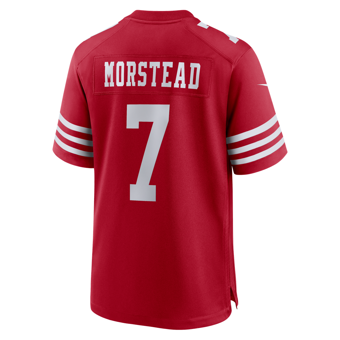 Thomas Morstead San Francisco 49ers Game Jersey - Scarlet