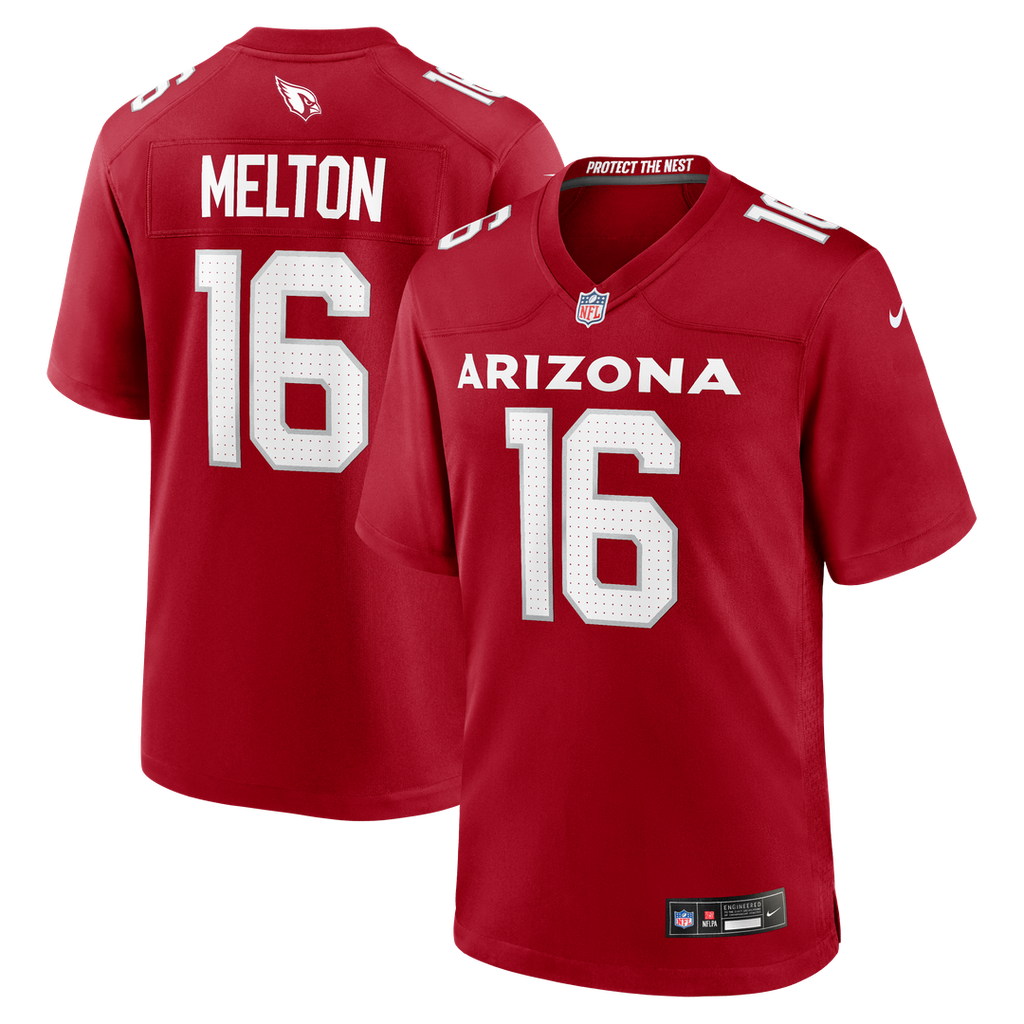 Max Melton Arizona Cardinals Game Jersey - Cardinal