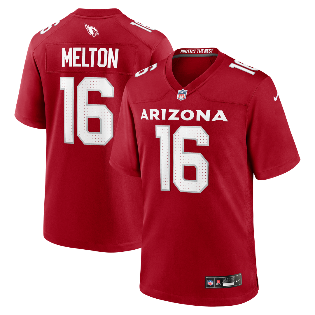 Max Melton Arizona Cardinals Game Jersey - Cardinal