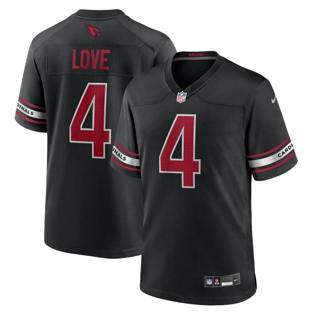Jeremiyah Love Arizona Cardinals Alternate Game Jersey - Black