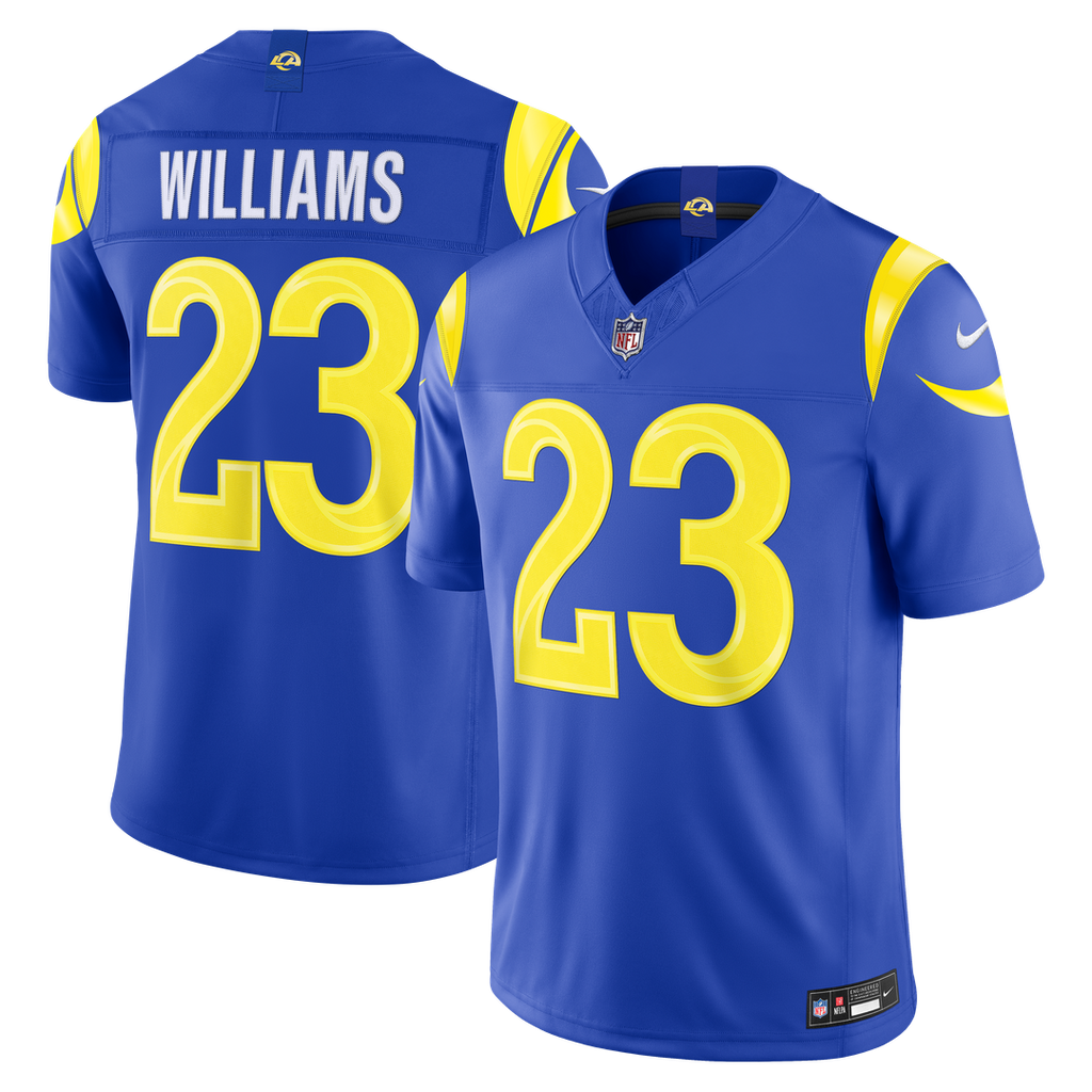 Kyren Williams Los Angeles Rams Vapor F.U.S.E. Stitched Limited Jersey - Royal Blue