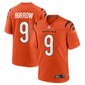 Joe Burrow Cincinnati Bengals Alternate Game Jersey - Orange