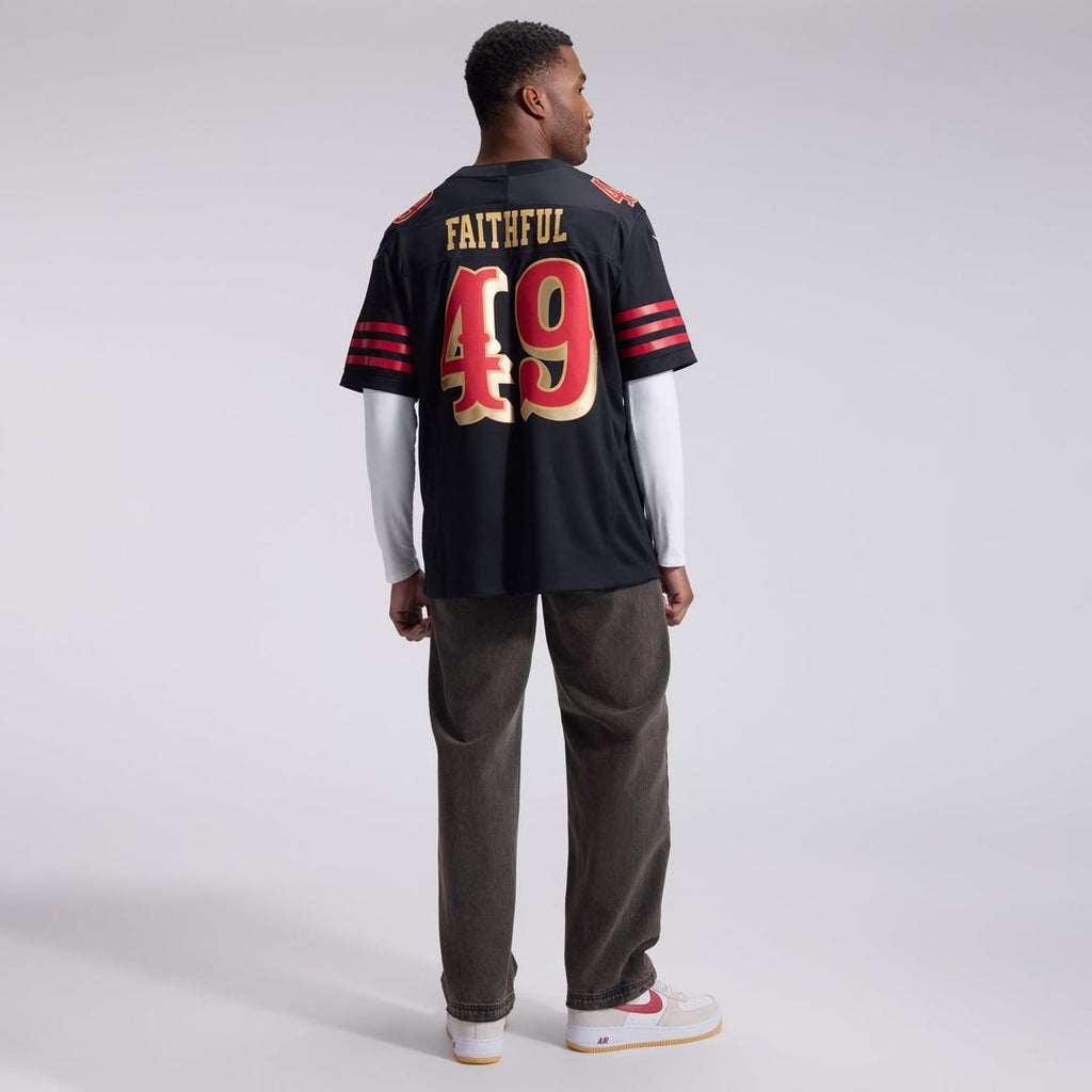 The Faithful San Francisco 49ers Rivalries Collection Stitched Limited Jersey - Black