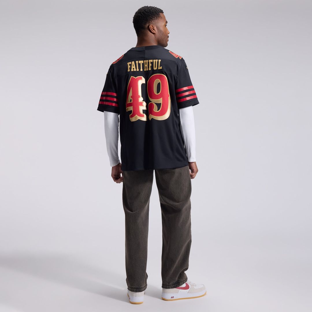 The Faithful San Francisco 49ers Rivalries Collection Stitched Limited Jersey - Black