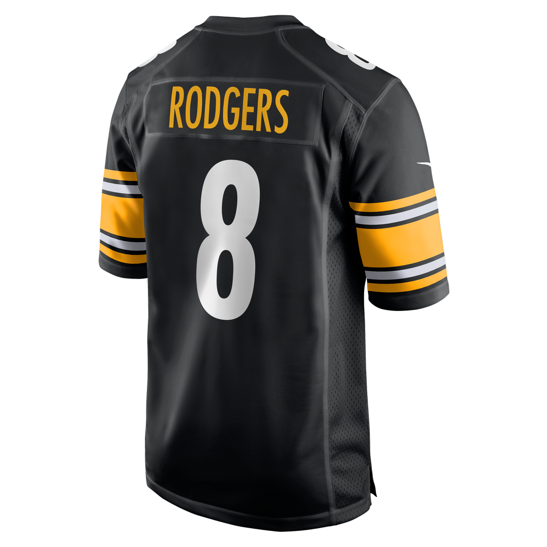 Aaron Rodgers Pittsburgh Steelers Game Jersey - Black
