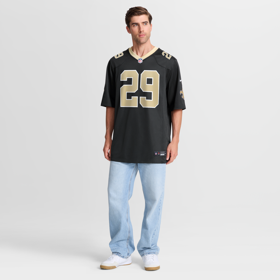 Quincy Riley New Orleans Saints Game Jersey - Black