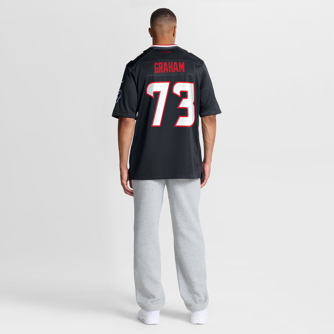 Derrick Graham Houston Texans Game Jersey - Navy