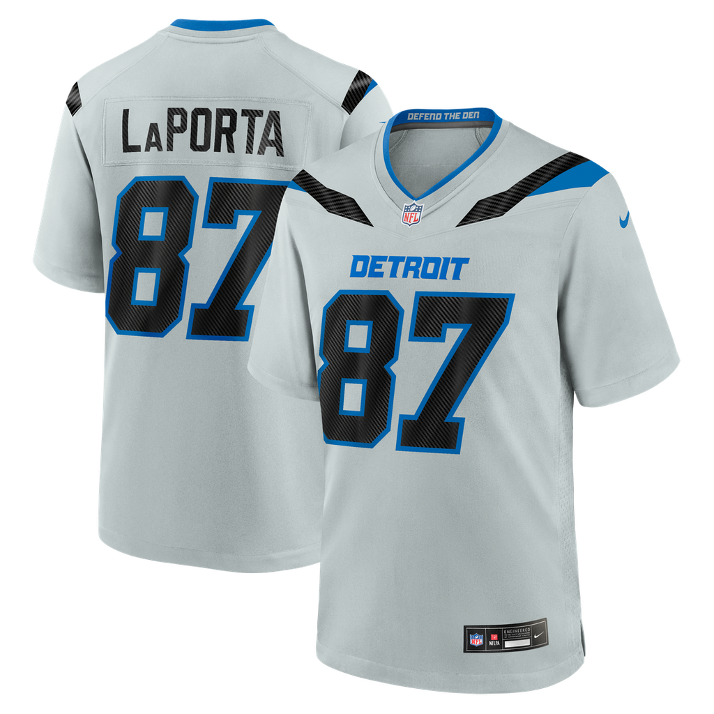Sam LaPorta Detroit Lions 2026 Rivalries Collection Game Jersey - Silver