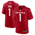 Number 1 Dad Arizona Cardinals Game Jersey - Cardinal