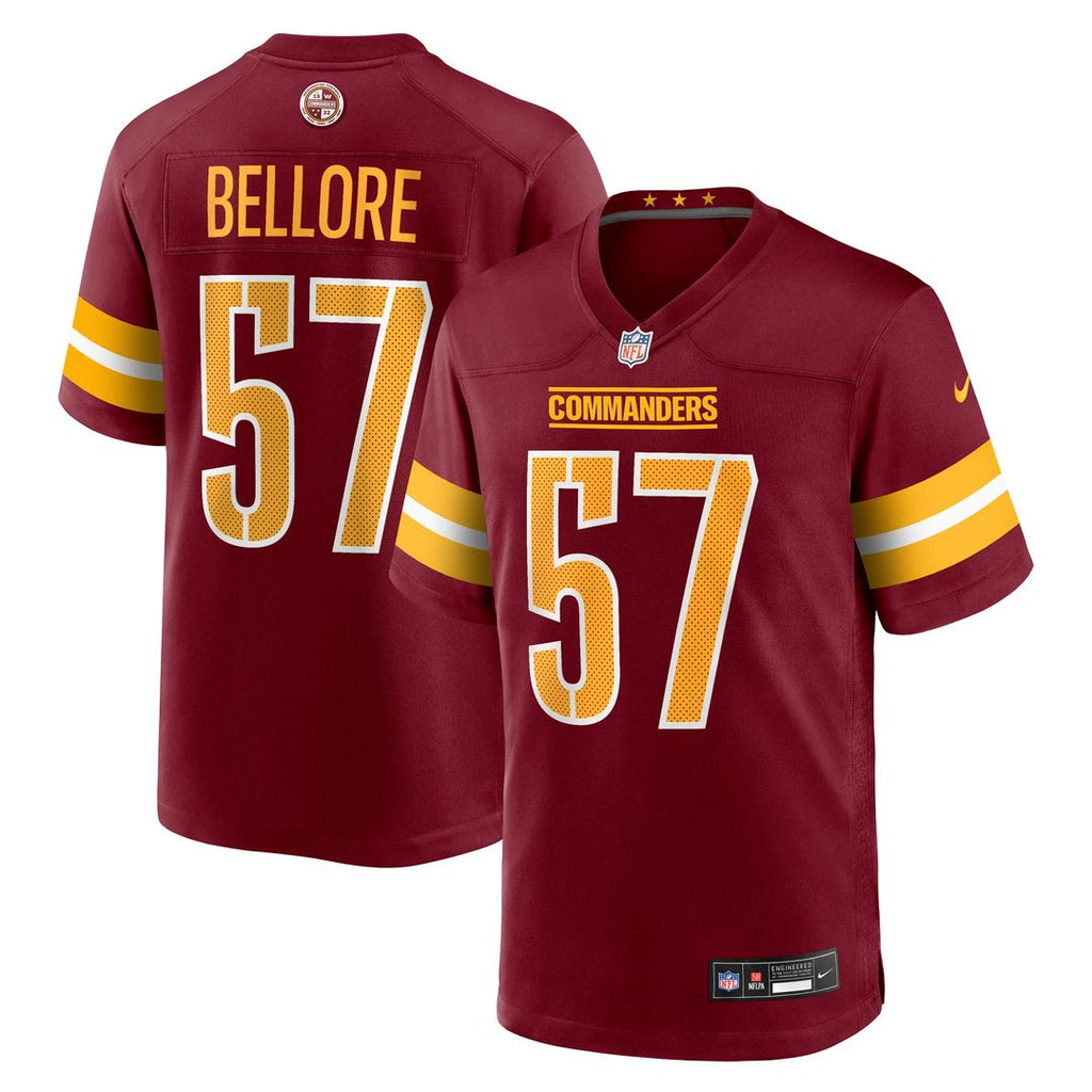 Nick Bellore Washington Commanders Game Jersey - Burgundy