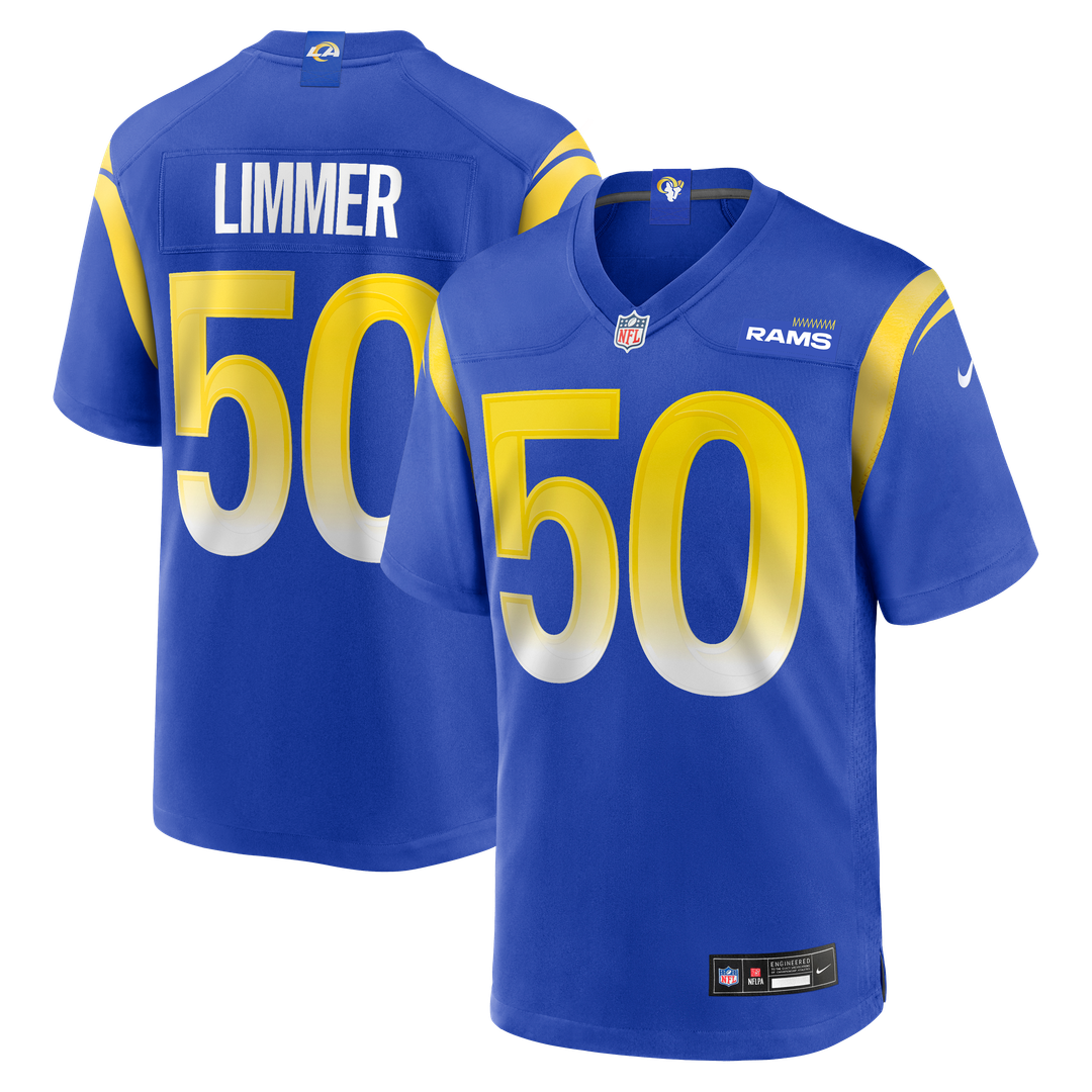 Beaux Limmer Los Angeles Rams Game Jersey - Royal Blue