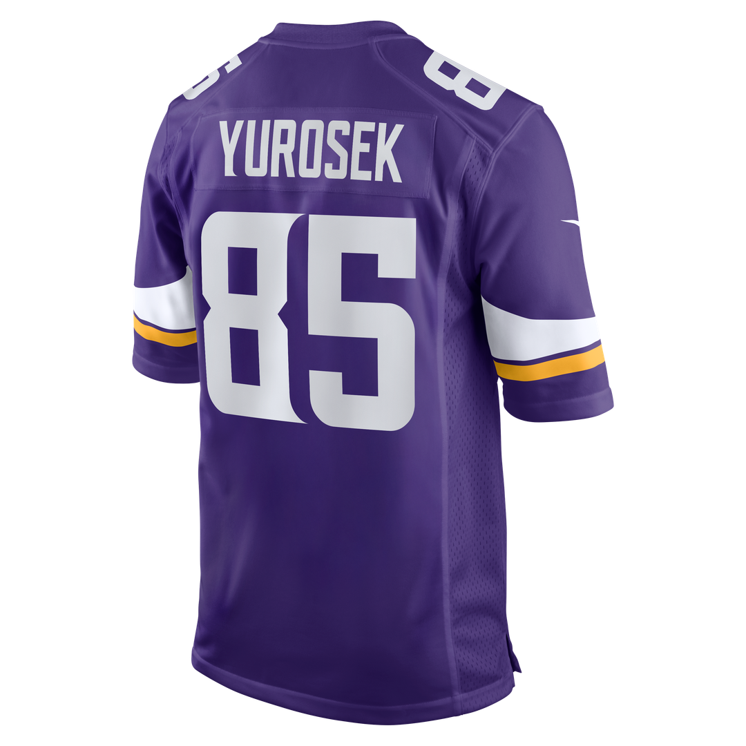 Ben Yurosek Minnesota Vikings Game Jersey - Purple