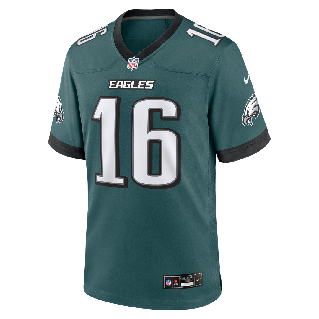 Tanner McKee Philadelphia Eagles Game Jersey - Midnight Green